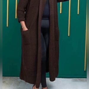 (Yummy)Cozy Brown Women's Cardigan